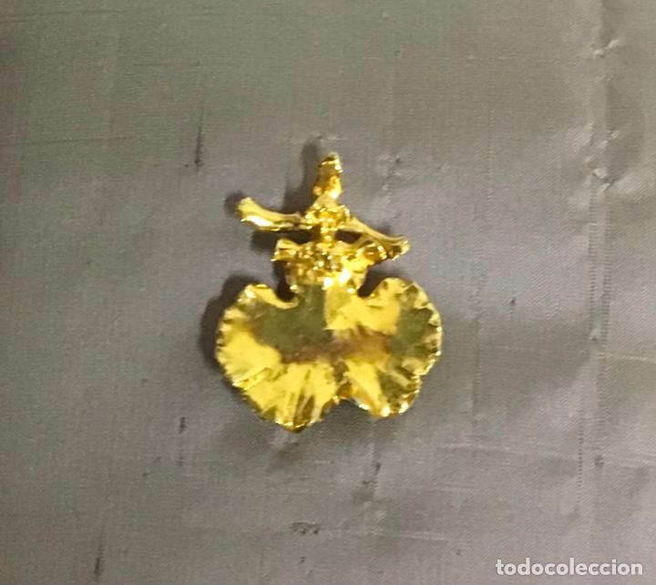 Joyeria: ORQU&Iacute;DEA BA&Ntilde;ADA EN ORO, PIEZA PARA COLLAR - Foto 1