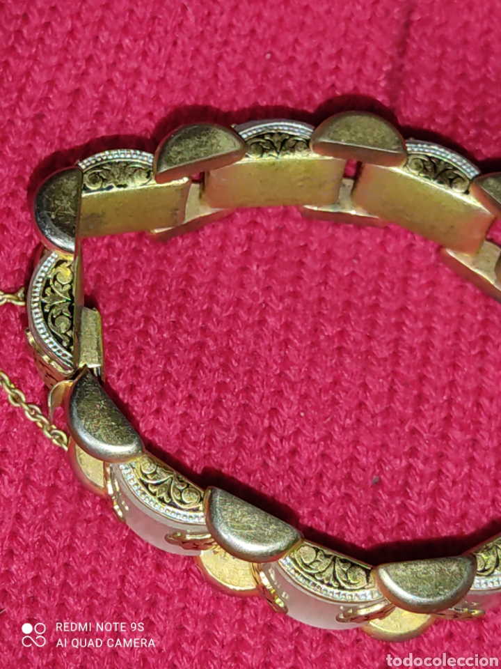 Joyeria: Antigua pulsera damasquinada,Toledo. - Foto 3
