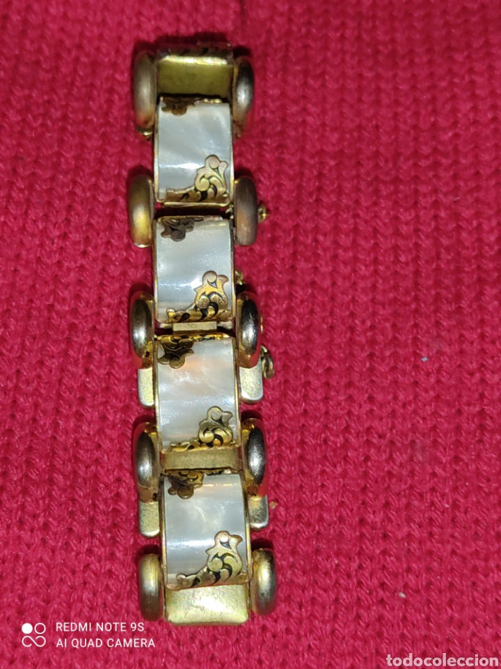 Joyeria: Antigua pulsera damasquinada,Toledo. - Foto 5
