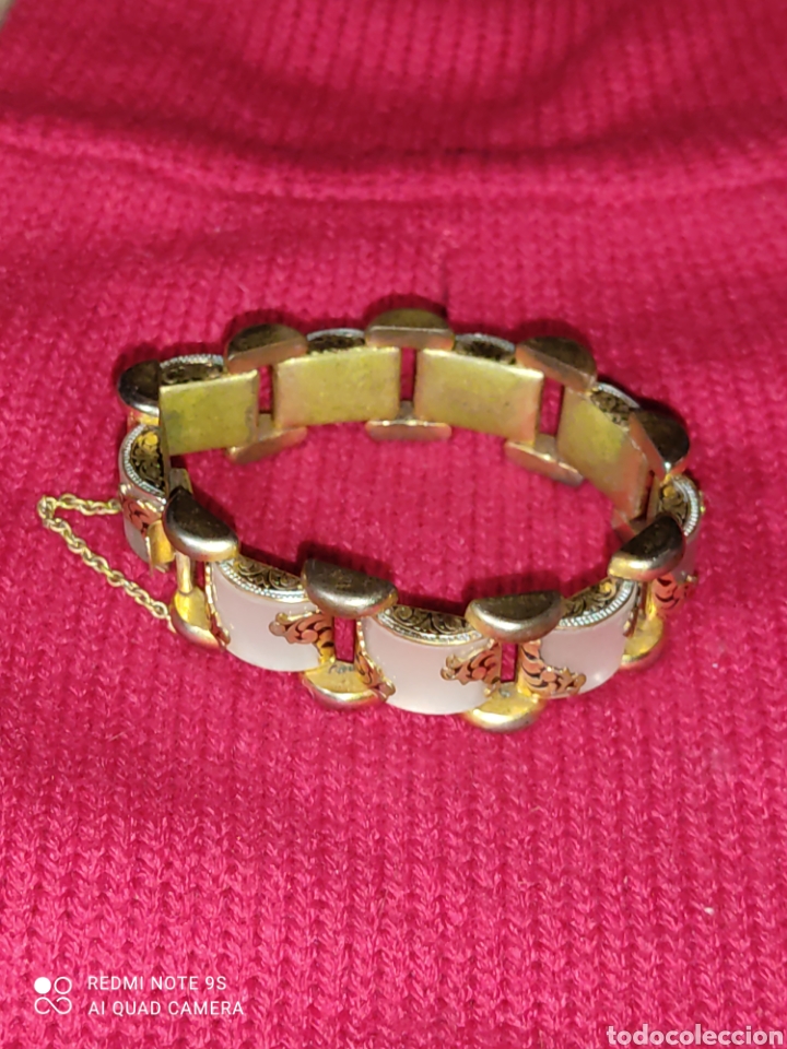 Joyeria: Antigua pulsera damasquinada,Toledo. - Foto 1