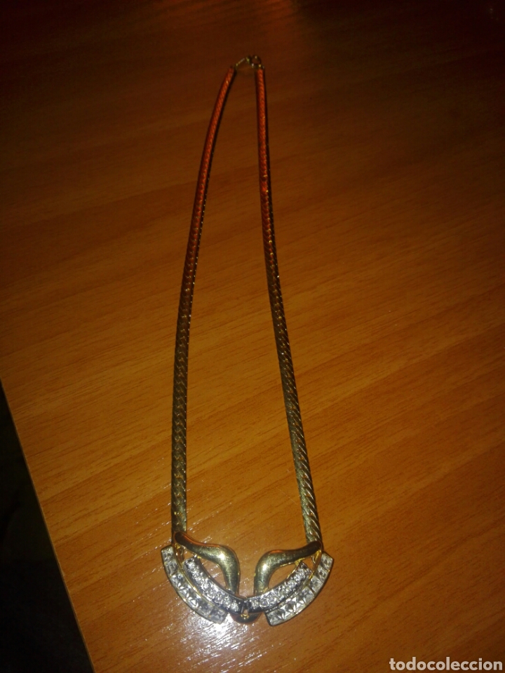Joyeria: Gargantilla chapada en oro 9k con pedrer&iacute;a - Foto 1