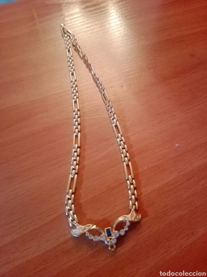 Joyeria: Gargantilla chapada en oro 9k con pedreria - Foto 1