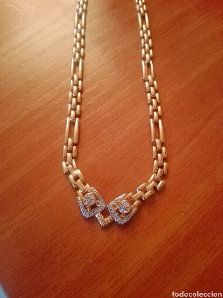 Joyeria: Fant&aacute;stica gargantilla chapada en oro 9k - Foto 2