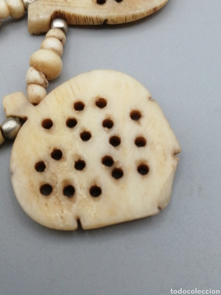 Joyeria: Antiguo collar hueso tallado - Foto 4