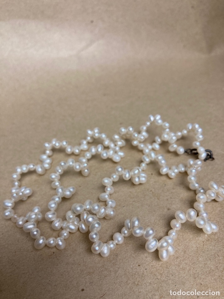 Joyeria: Collar/ gargantilla de perlas y cierre de plata - Foto 5