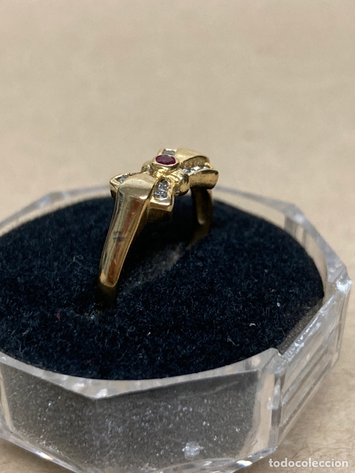 Joyeria: Sortija de plata chapada en oro 18k - Foto 4