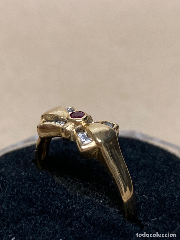 Joyeria: Sortija de plata chapada en oro 18k - Foto 5