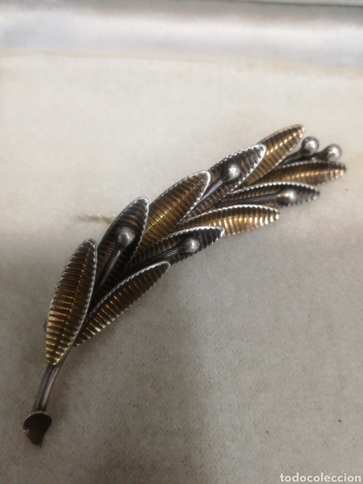 Joyeria: Bonito broche en plata y plata dorada - Foto 2