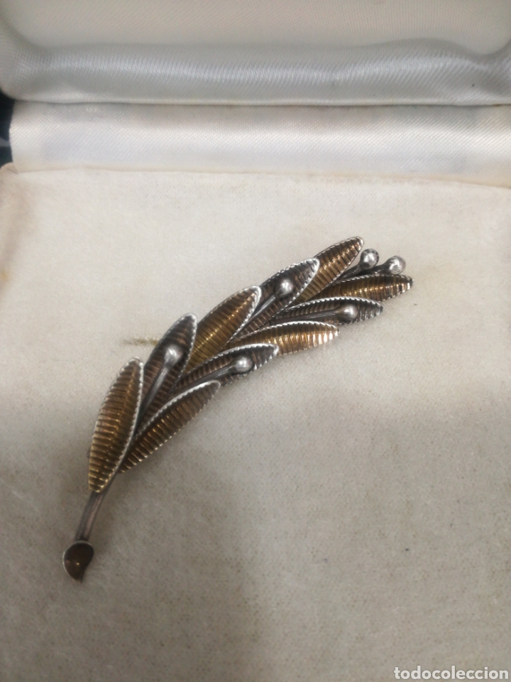 Joyeria: Bonito broche en plata y plata dorada - Foto 1