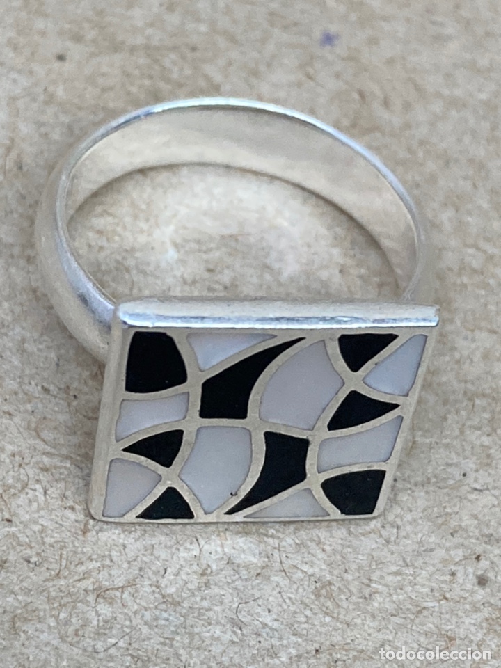 Joyeria: Anillo de plata y n&aacute;car Ref:S09 - Foto 1