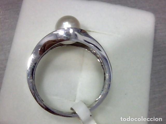 Joyeria: Anillo oro blanco 18 kts con perla - Foto 7