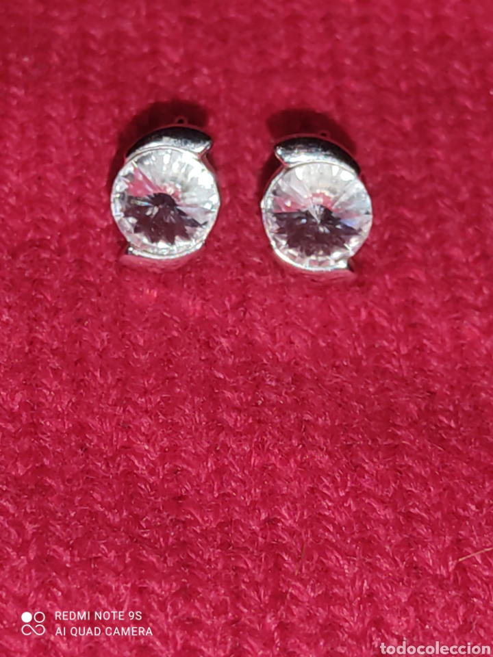 Joyeria: Pendientes con cristal.Vintage. - Foto 2