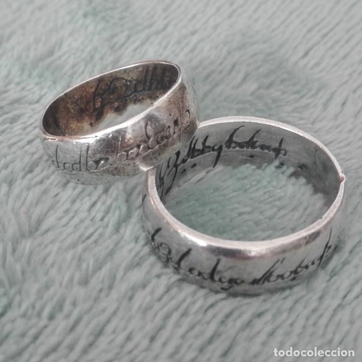 Joyeria: Plata 2 anillos de la pel&iacute;cula El Se&ntilde;or de los Anillos - Foto 2
