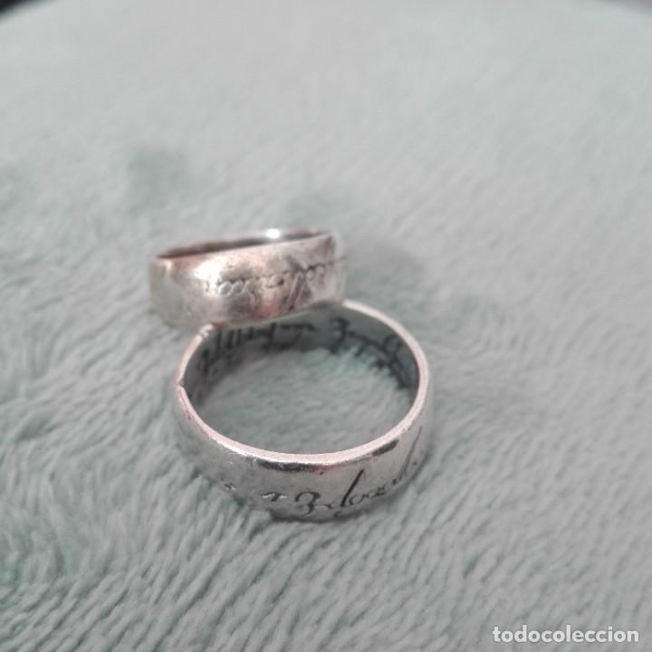 Joyeria: Plata 2 anillos de la pel&iacute;cula El Se&ntilde;or de los Anillos - Foto 3