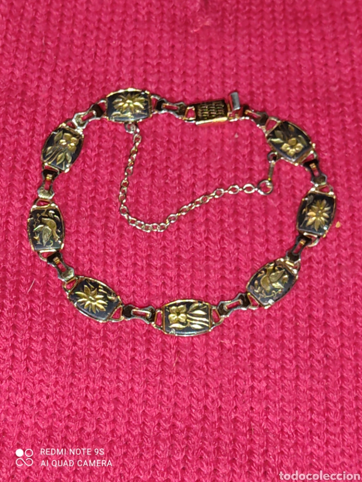 Joyeria: Pulsera damasquinada,oroToledano.Vintage. - Foto 2