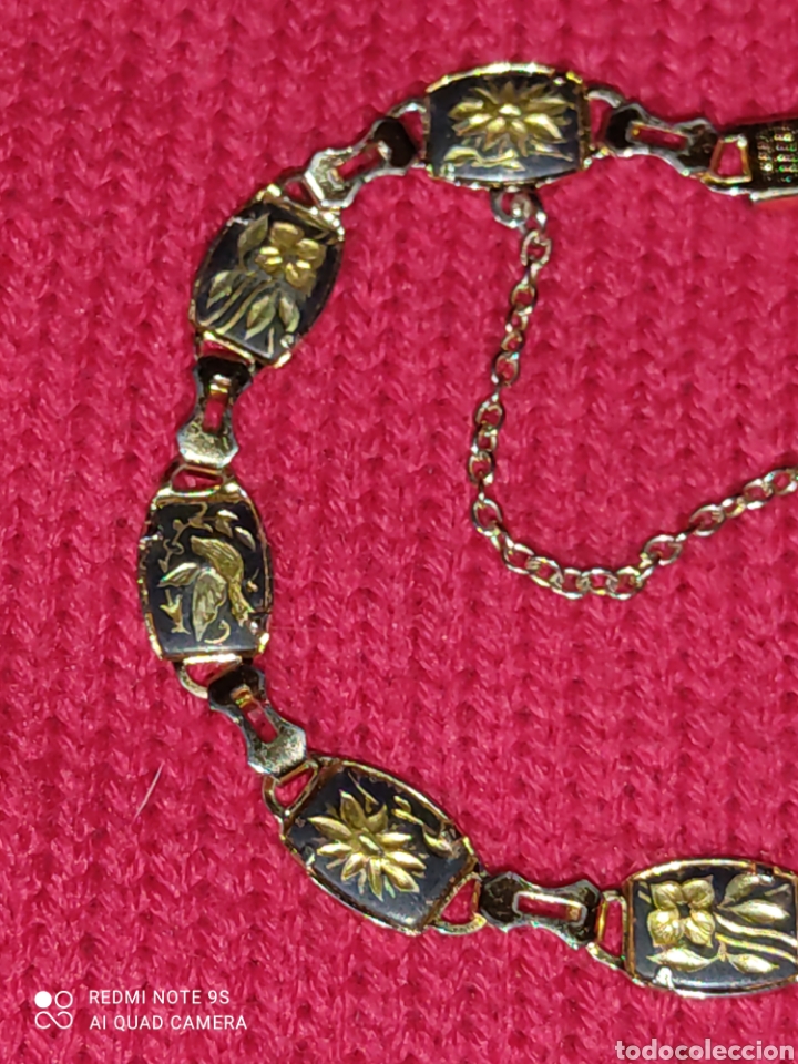 Joyeria: Pulsera damasquinada,oroToledano.Vintage. - Foto 3