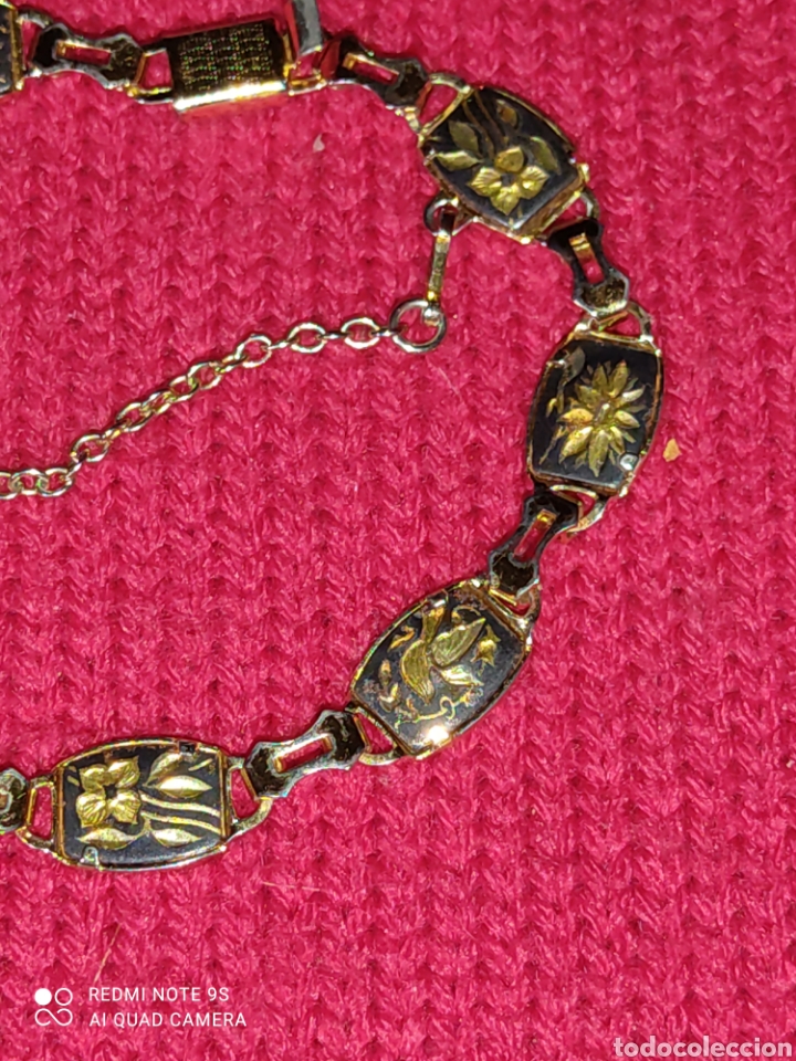 Joyeria: Pulsera damasquinada,oroToledano.Vintage. - Foto 4