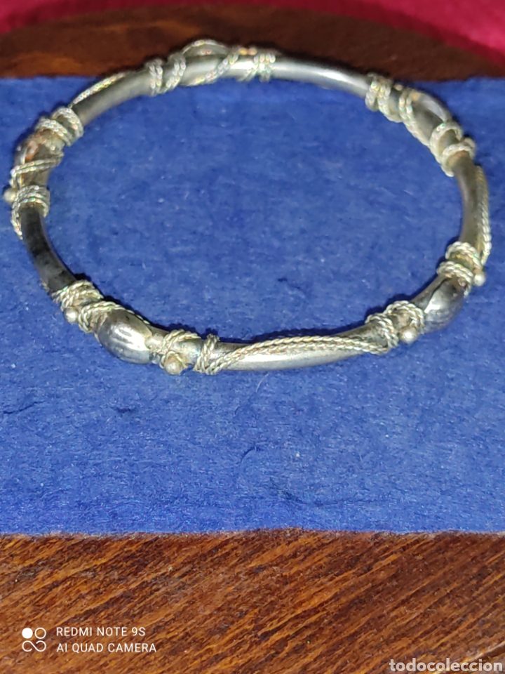 Joyeria: Pulsera con hilo filigrana.Vintage. - Foto 4