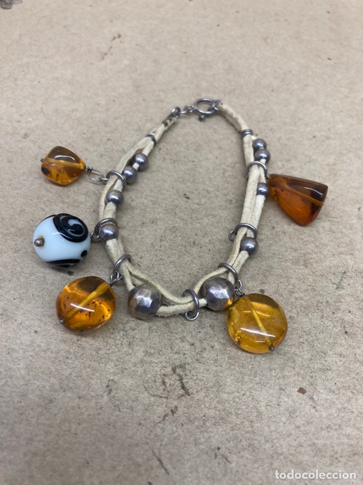 Joyeria: Pulsera de plata y &Aacute;mbar de ley - Foto 1