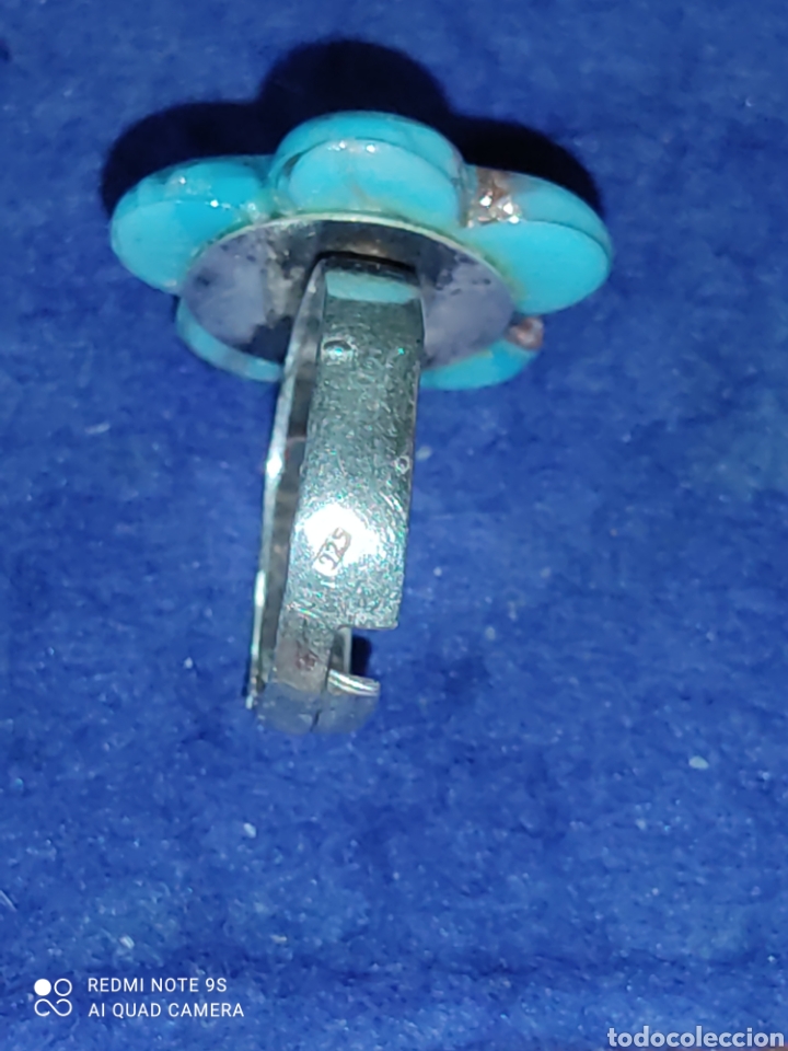 Joyeria: Anillo de plata contrastada con flor de cristal de murano. - Foto 4