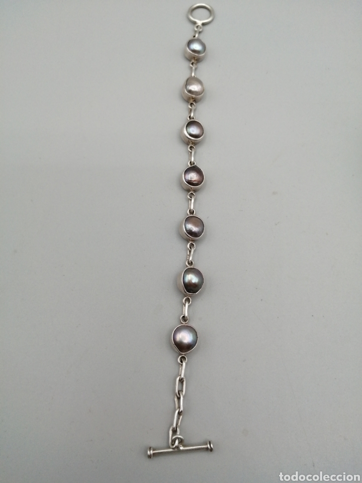 Joyeria: Pulsera plata de ley y perlas de Tahiti - Foto 3
