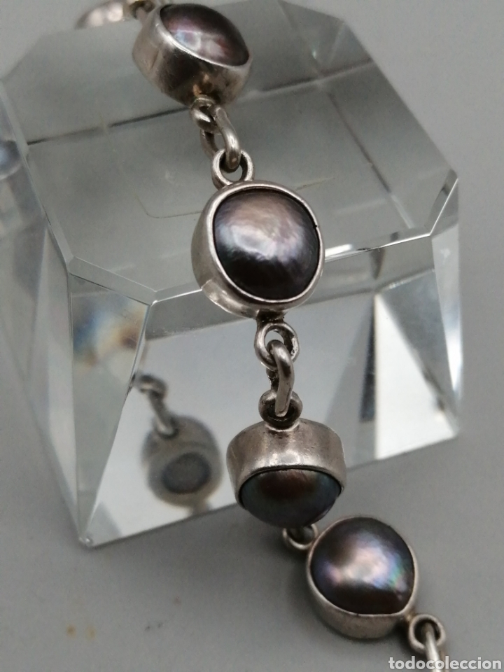 Joyeria: Pulsera plata de ley y perlas de Tahiti - Foto 4