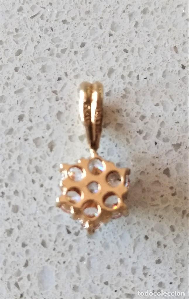 Joyeria: COLGANTE ROSETA EN ORO 18k Y CIRCONITAS - Foto 3