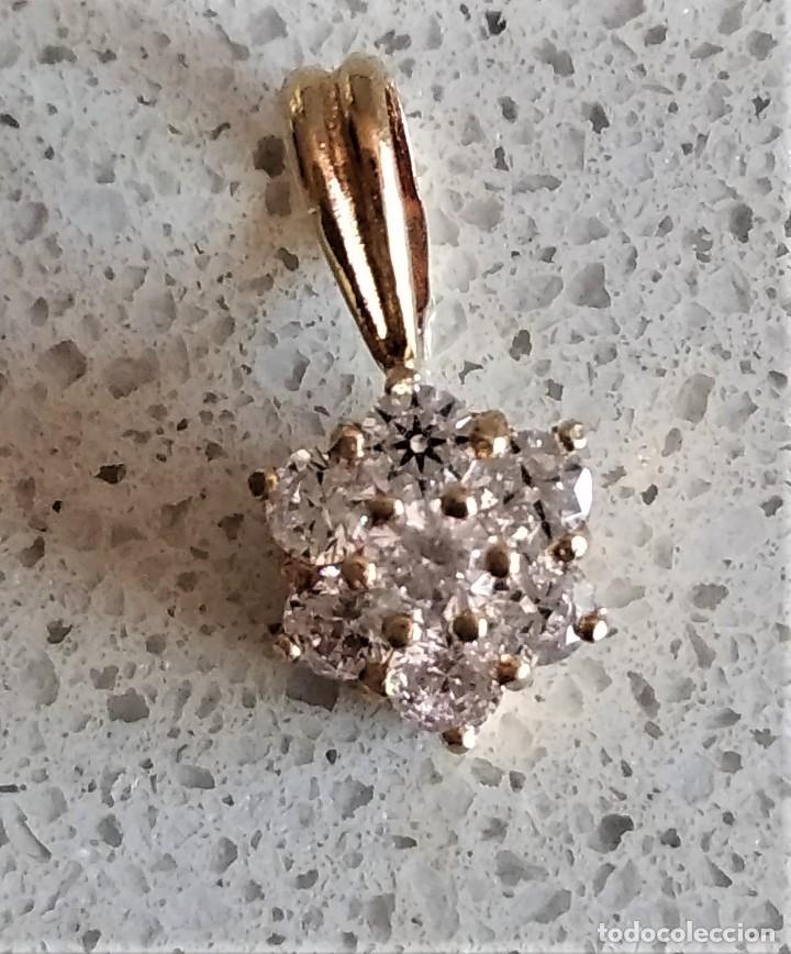 Joyeria: COLGANTE ROSETA EN ORO 18k Y CIRCONITAS - Foto 5