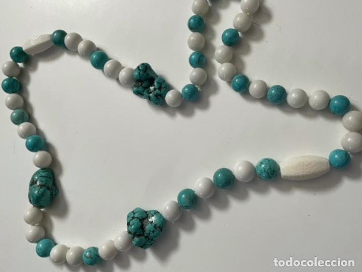 Joyeria: Gran collar de piedras naturales turquesa - Foto 1