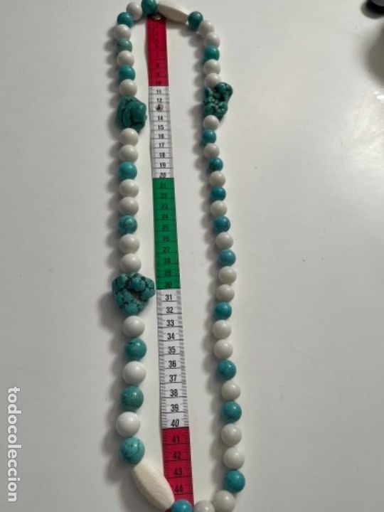 Joyeria: Gran collar de piedras naturales turquesa - Foto 4