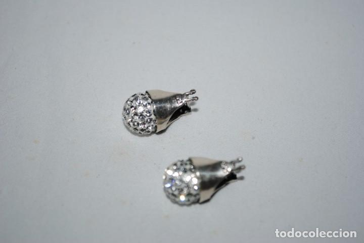 Joyeria: PENDIENTES DE PLATA CON BRILLANTITOS . - Foto 3