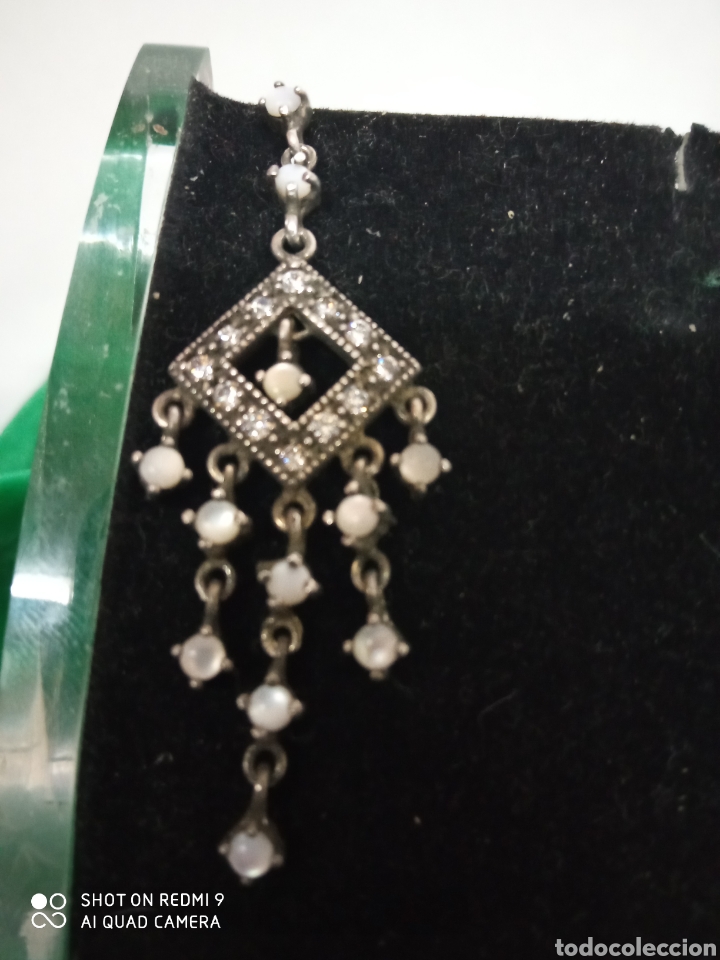 Joyeria: Pendientes plata y nacar + - Foto 2