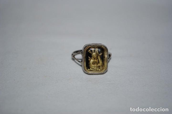 Joyeria: ANILLO PLATEADO CON EL SE&Ntilde;OR NAZARENO . - Foto 1