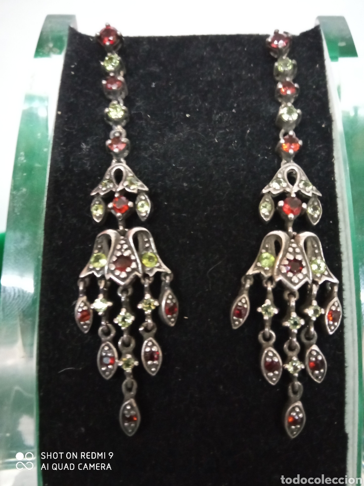 Joyeria: Pendientes plata y piedras + - Foto 1