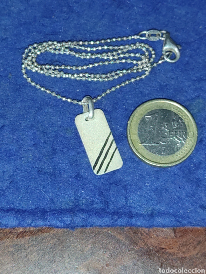 Joyeria: Cadena de plata con Colgate chapa para grabar. - Foto 4