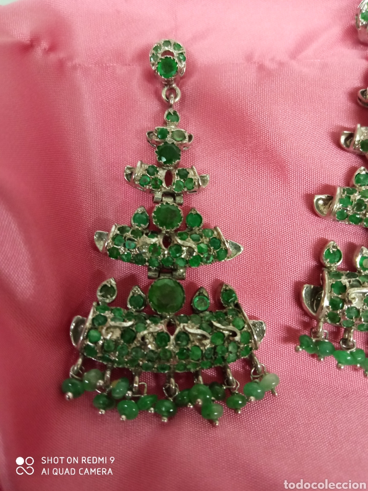 Joyeria: Pendientes plata artesan&iacute;a Tailandia + - Foto 3