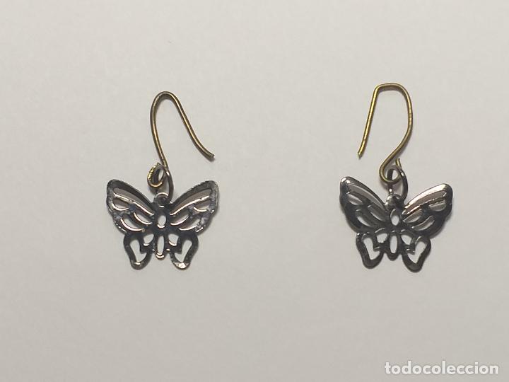 Joyeria: Pendientes mariposas. Metal - Foto 2