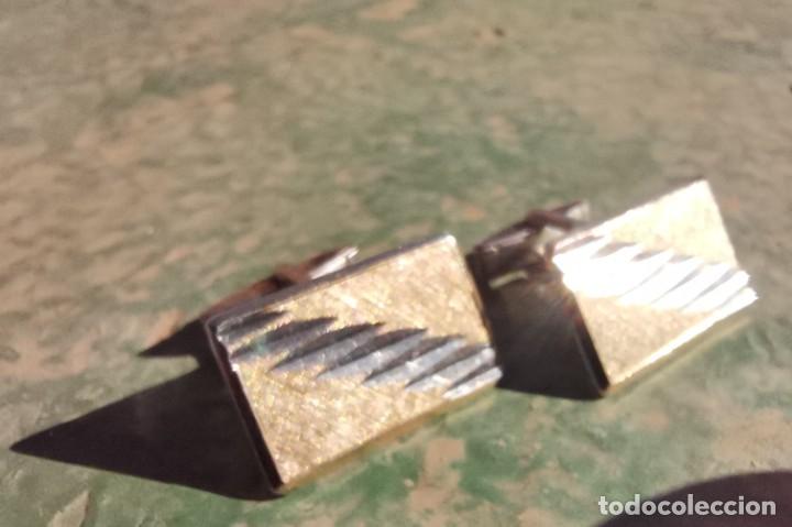 Joyeria: Gemelos a&ntilde;os 60 plata y oro - Foto 2