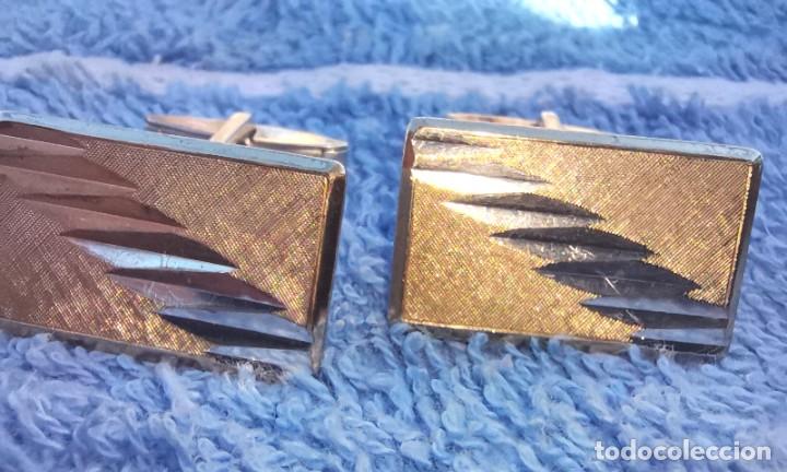 Joyeria: Gemelos a&ntilde;os 60 plata y oro - Foto 9