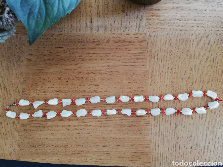 Joyeria: ANTIGUO COLLAR NACAR, MADREPERLA Y BAMBU - Foto 6