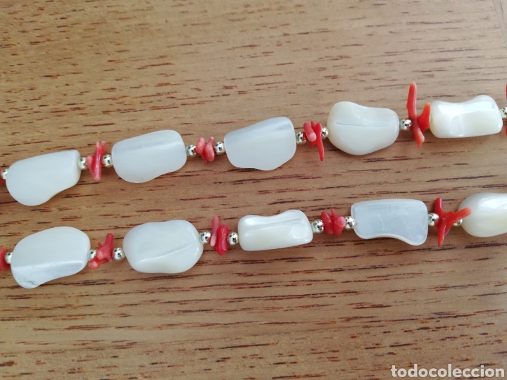 Joyeria: ANTIGUO COLLAR NACAR, MADREPERLA Y BAMBU - Foto 3