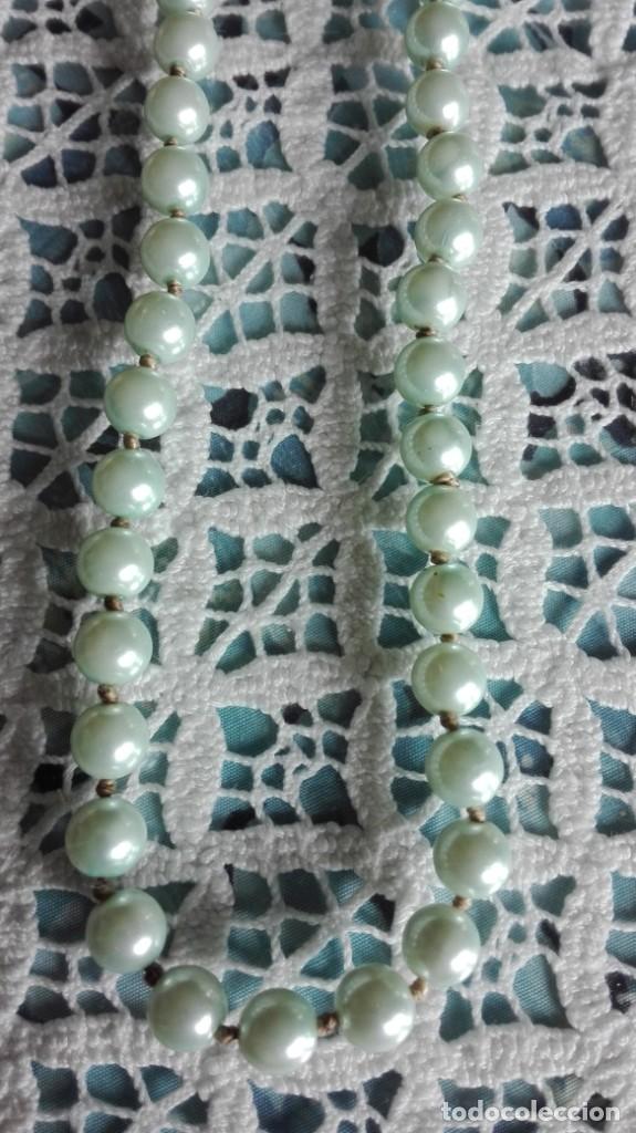 Joyeria: Collar largo de perlas sint&eacute;ticas siglo 20 - Foto 1