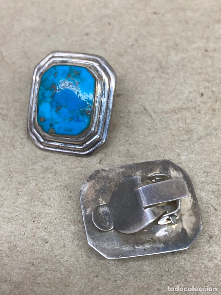 Joyeria: Pendientes de plata y turquesa/P13 - Foto 2