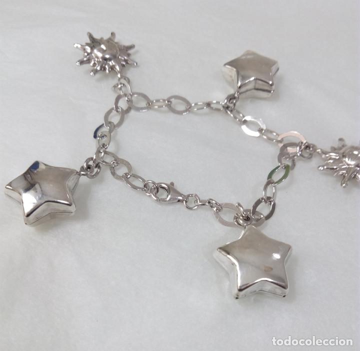 Joyeria: PULSERA DE PLATA DE LEY CON ABALORIOS - MEDIDA 19 cm. - Foto 1
