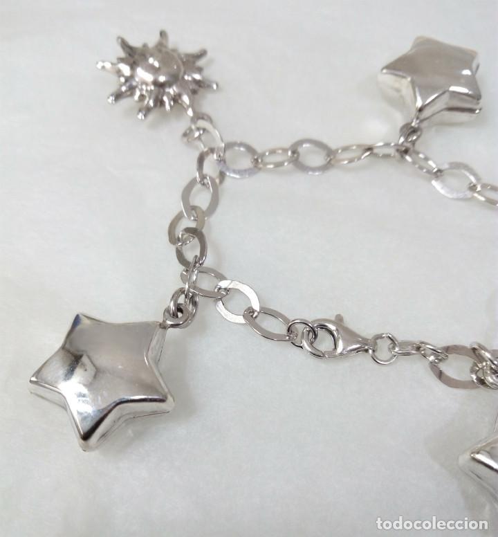 Joyeria: PULSERA DE PLATA DE LEY CON ABALORIOS - MEDIDA 19 cm. - Foto 3