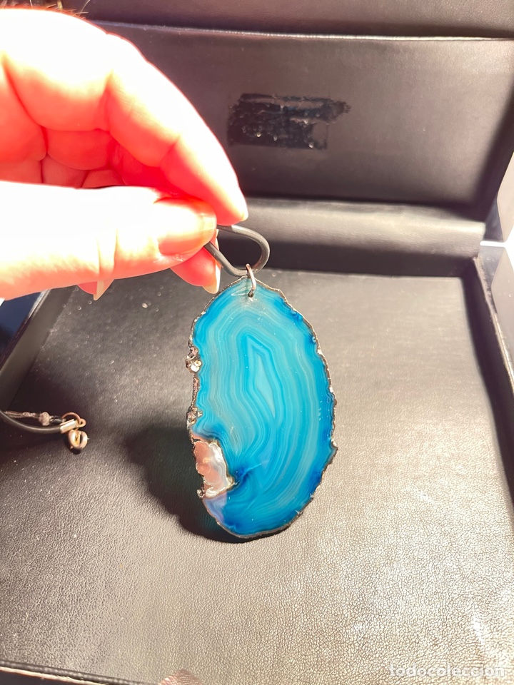 Joyeria: Colgante azul geoda - Foto 2