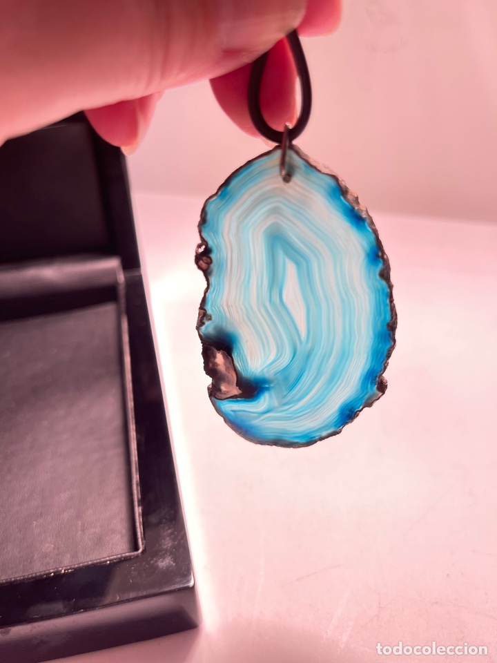 Joyeria: Colgante azul geoda - Foto 4