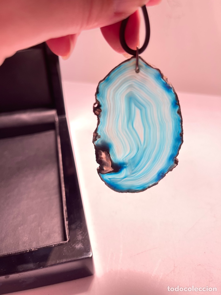 Joyeria: Colgante azul geoda - Foto 5