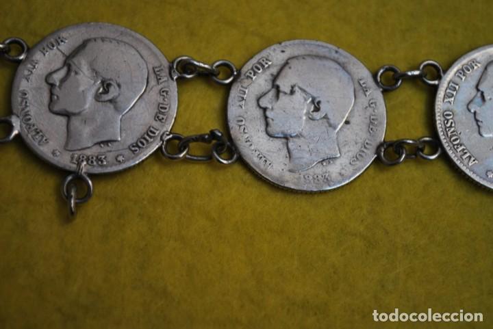 Joyeria: Pulsera de plata de MONEDAS ALFONSO . - Foto 3