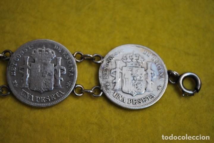 Joyeria: Pulsera de plata de MONEDAS ALFONSO . - Foto 6